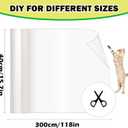 Cat Couch Protector 15.7" x 118" Thickened Anti Cat Scratch Furniture Protector 100% Transparent Free Cutting Couch Protector for Door Wall