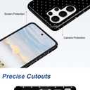 Aitipy Compatible with MagSafe Polka Dot Phone Case for Samsung Galaxy S23 Ultra, Cute Aesthetic Polka Dot Magnetic Soft TPU and Hard PC Protective Phone Cover for Women Girls - Black