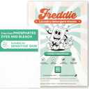 Freddie Laundry Detergent Sheets - Recyclable Packaging - No Mess Strips - 60 Loads - Crisp Frosty Mountain Scent (30 Count (Pack of 1))