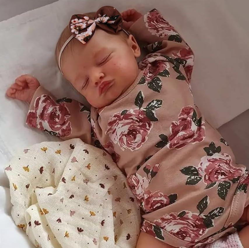 Kaydora Reborn Baby Girl Dolls - 20 inch Lifelike Newborn Baby with Realistic Veins for Kids Age 3 +