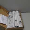 Buzowruil Metal Rolling Clothing Rack Adjustable Freestanding Garment Organizer with Wheels, Space-Saving Design for Home, Closet, Office, or Retail, White