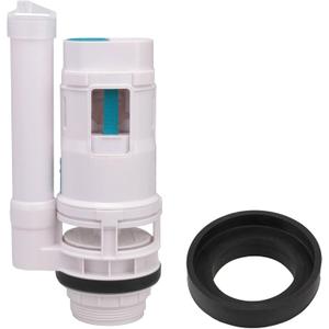RDEXP White 20.5cm Length Toilet Bottom Inlet Fill Valve Split Push Button Dual Flush Cistern Syphon