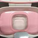 Wipes Dispenser with Weighted Plate, X2 PRO, Seposeve Perfect Pull Baby Wipe Holder, Refillable Wipe Container, Keeps Wipes Fresh, One-Handed Operation. Non-Slip, Easy Open/Close Wipes Case, Pink