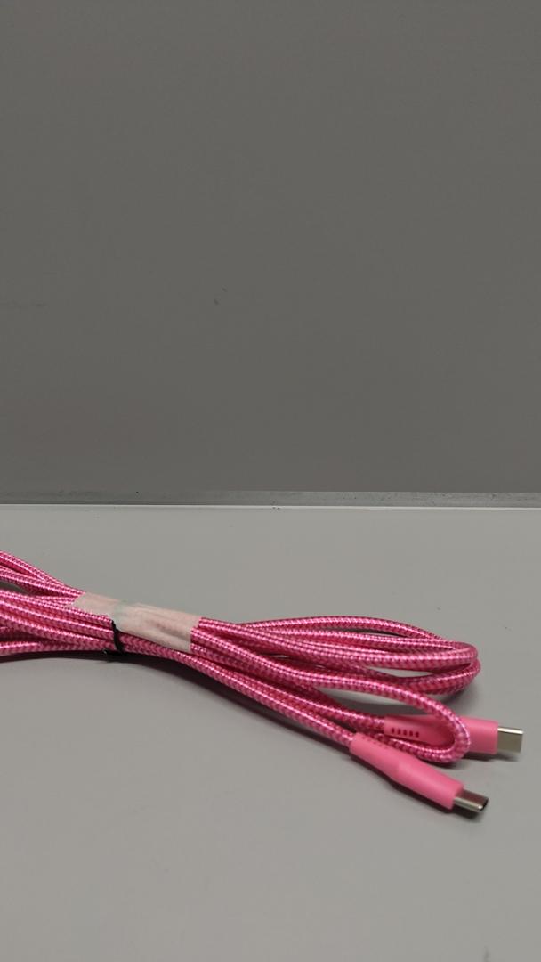 Long USB C to USB C Cable, Pink