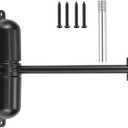 Marie Automatic Safety Spring Door Closer,Suitable for Light Door,Easy to Install to Convert Hinged Doors to Self-Closing Black
