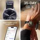 WITHINGS ScanWatch 2 - Hybrid Smart Watch, Heart Rate Monitoring, Fitness Tracker, Cycle Tracker, Sleep Monitoring, GPS Tracker, 30-Day Battery Life, Android & Apple Compatible, HSA/FSA
