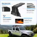Roof Rack Gutter Mount Brackets for Jeep Wrangler JL JK 20072024, Gladiator JT & Cherokee XJ 19842001, Adjustable Heavy-Duty Steel Crossbar Mount (Fits Standard Rain Gutters Only)