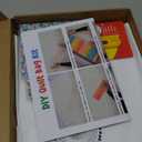 WEBEEDY DIY Bag Quilted Kit Stripes Tote Bag Quilted Starter Kit with Video Tutorial for Beginners Adults Handmade Bags Making with 21 Colors Square Fabrics Instructions and Complete Quilting Tools