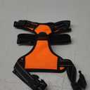 PHOEPET No Pull Dog Harness Medium Reflective Front Clip Vest with Handle,Adjustable 2 Metal Rings 3 Buckles,[Easy to Put on & Take Off](M, Orange)