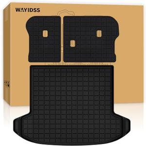 Cargo Mat with Backrest Protection for 2026 KIA Sportage（fit for Fuel&Hybrid）,TPE All Weather Protection Cargo Liner with Velcro Rear Seats Backrest car Accessories-Black
