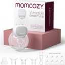 Momcozy S9 Pro Upgraded Wearable Breast Pump, Hands-Free Design with Extended Battery Life & LED Display, Double Electric Portable Pump with 2 Modes & 9 Levels, 24mm, 1-Pack, Gray