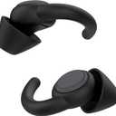 2 x Afflatus Ear Plugs for Sleeping Noise Cancelling, 2 Pairs (S+L) Comfortable Reusable Noise Reduction Ear Plugs, Earplugs for Sleep, Snoring (Pure Black)