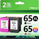 Remanufactured Ink Cartridges Replacement for Ink 65 65XL Work for DeskJet 3755 3772 3700 3752 3722 2600 2622 Envy 5055 5000 5070 5052 (1 Black,1 Color)