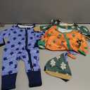 Renotemy Newborn Baby Boy Girl Clothes Unisex Jumpsuits Coming Home Outfit Gifts 2 Way Zipper Romper for Boy 6-12M