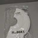 Uenhoy Split Lighting Ceiling Medallions for Light Fixtures and Ceiling Fans, 12" OD x 3.5" ID Vintage Ceiling Cover Plate, PU Ceiling Fan Medallion, White