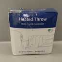 Heated Throw Blanket - Fast Heating 3D Jacquard Electric Heated Blanket, Cozy Heating Blanket with 6 Heating Settings & 4 Hours Auto-Off, Machine Washable, 50"x60", London Grey