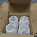 C CREST Wine Glasses Set of 8, 12oz, Lead-free, Clear, Durable Glassware