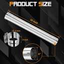 A-KARCK 4'' Muffler Replacement Pipe, Straight Exhaust Pipe 4'' Stainless Steel 30" Long Mandrel Exhaust Tube with 2 Lap Joint Band Clamps