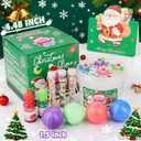 Christmas Slime Bucket Gifts for Girls & Boys, Slime Party Favors, Stretchy & Non-Sticky, Super Soft Stress Relief Toy, Idea Birthday Gifts, Christmas Stocking Stuffers for Kids