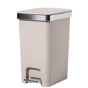Trash Can with Lid Kitchen Waste Bin – Durable Plastic Trash Can with Lid