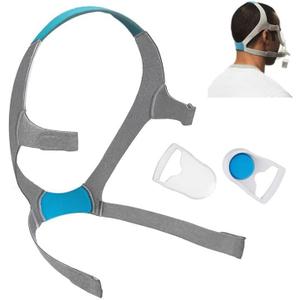 Airfit f20 Headgear with Clips, Replacement CPAP Mask Headgear Strap with Clips CPAP Supplies for Airfit/AirTouch F20, Large (Without Mask)
