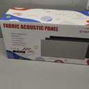 4 PCS Fabric Acoustic Panels,24''x12''x2'' Sound Proof Panels for Walls,Acoustic Wall Panels, Self-adhesive Soundproof Wall Panels for Echo Absorption for Home Studio Office (Grey)