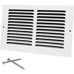 Howeall 10"W x 6"H [Duct Opening Size] Steel Return Air Grille, Air Return Vent Cover for Ceiling and Sidewall - HVAC Air Vent Covers - [Outer Dimensions: 11.75"W x 7.75"H]