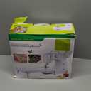 Sewing Machine for Beginners, Portable Sewing Machine with 12 Built in Stitches,2 Speed (High Low Speeds), DC Power Supply MethodQEV505