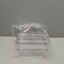 8 PACK Drawer Organizer Bins Bathroom Deep Drawer Organizer Tray for Cutlery Vanity Make-up, Clear Stackable Storage Bins for Kitchen Cabinet Closet Counter Organization and Storage