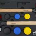 Wiha 83270 14 Piece Split Head Mallet Foam Tray Set