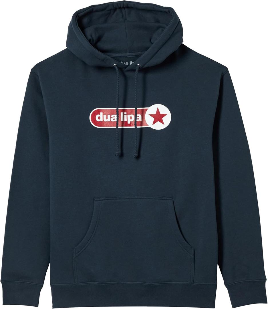 unisex-adult Dua Lipa Official Merch DL Logo Hoodie (Small, Navy)