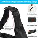 Dog Carrier Sling - Reversible Puppy Carrier Purse with Storage Pocket, Hand-Free Dog Sling Carrier for Carry Small Dogs and Cats, Travel Safety Harness, Dog and Cat Harness