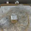 Crystal Gold Chandelier Modern Round Ceiling Pendant Light Fixture Tree Branch Chandeliers for Living Room Dining Room Kitchen Bedroom Hotel