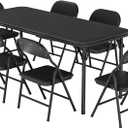 GAOMON 7 Piece Set Folding Table and Chairs Set for Boys and Girls