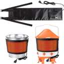 7" W 30" L Chicken Water Heater Belt Strap, Energy Saving Heated Poultry Coop Waterer Warmer with 6ft Cable for Prevent 2-5 Gal Bucket Freeze in Extremely Cold Winter,Auto Temp Control& Easy Install