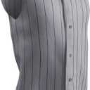 CHAMPRO Boys' Ace Sleeveless Youth Baseball Jersey (Gray, S)