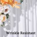 30ft x 10ft White Backdrop Curtain Panels for Parties, Thick Wrinkle Resistant 6 Panels Polyester Wedding Backdrop Drapes for Birthday Backdrop Photography Home Decorations
