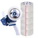 Heavy Duty Packing Tape 6 Rolls, Clear, 6 inch x 55 Ultra Strong, Refill for Packaging and Shipping