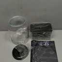 Glass Laundry Room Organization and Storage Set with Containers for Laundry Pods, Dryer Balls, Fabric Softener, Scent Booster Acrylic Dryer Sheet Holder Large Glass Jars Labels and Scoops, 2 Pieces