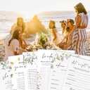 GardenCity Bridal Shower Games Set for 25 Guests - 6 Fun Activities, Double-Sided Cards (Floral)
