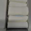 FGZ Womens Crew Socks Solid Color Two Stripe Casusl Socks for Women and Girls,5 Pairs