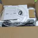 Upgraded Dimmable Floor Lamp, 1000 Lumens LED Edison Bulb Included, Arc Floor Lamps for Living Room Modern Standing Lamp with Linen Shade, Tall Lamp for Bedroom Office Dining Room- Black