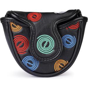 Golf Club Head Covers Putter Headcovers Mallet Putter Cover Blade Putter Cover for Odyssey White Hot Pro Heel-Shaft Strong Magnetic