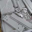 COMHOMA Vanity Desk with Mirror and Lights, Makeup Vanity Table and Chair Set with Drawers and Charging Station, Bedroom Dresser LED Mirror Stepless Dimmable & 3 Color Modes Adjustable, 5 Drawer/White