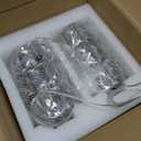 2-Lights Modern Crystal Pendant Lights for Kitchen Island LED Dimmable Glam Pendant Lighting Chandelier for Dining Room Hallway Corner Lamp Nickel