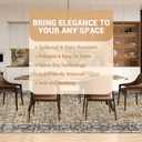 Washable Area Rug, 6x9 Persian Vintage Rugs, Ultra-Thin Foldable Vintage Rugs for Bedroom, Dining Room, Home Office, Pet & Child Friendly, Low Pile, Non-Shedding, Camel