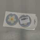 2 Pack Car Coasters for Cup Holders, 2.56" Universal Absorbent Ceramic Stone Car Cup Holder Coasters with Non-Slip Cork Base, Car Interior Accessories for Women Men(Blue White Flower)