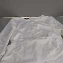 Xxxiticat Women's Slip Satin Long Dress Long Sleeve Round Neck Back Lace Up Bandage Tie Wedding Party Maxi Dresses (White)