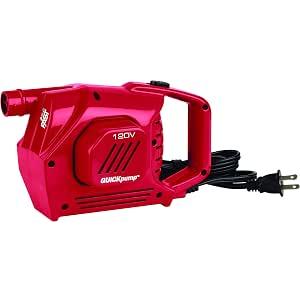 Coleman QuickPump Air Pump for Air Beds & Inflatables, Portable Air Pump with Fast Inflation or Deflation, Battery-Powered/Rechargeable/12-Volt/120-Volt Power Options