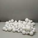 2 Pcs Christmas Ball Garland 6 ft Ball Ornaments Christmas Bulb Garland Xmas Tree Bauble Decorations for Party Supplies Indoor Outdoor Home Office Decoration Accessories(White)